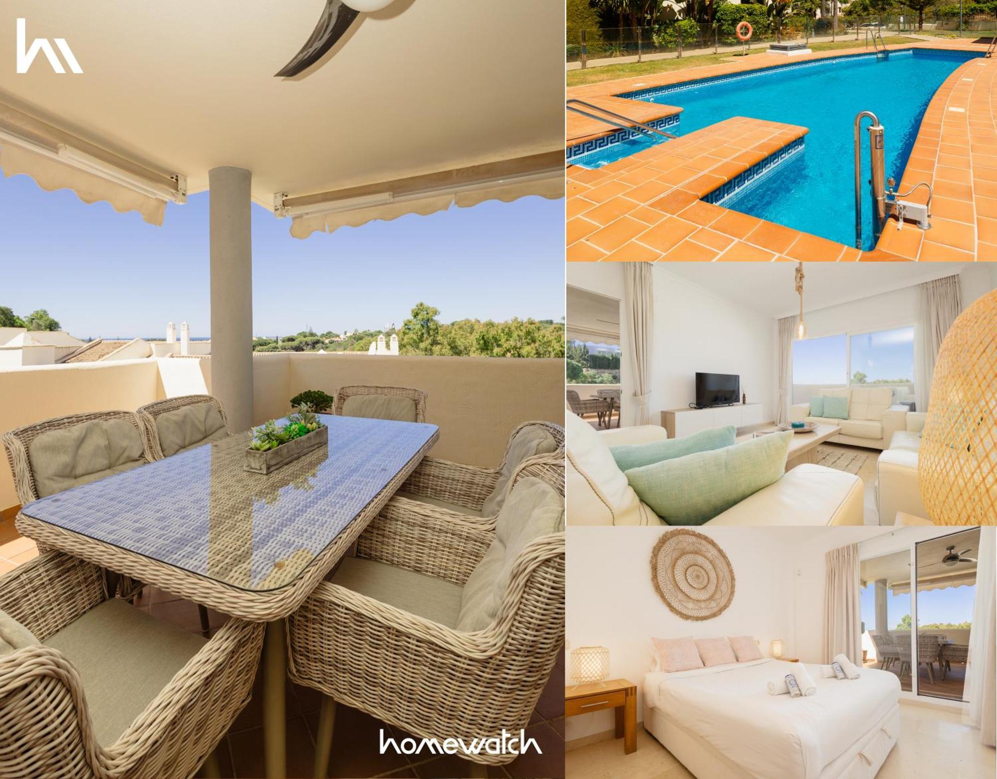 Apartment With Pool And Private Terrace With Sea Views In Elviria Apartemen Marbella